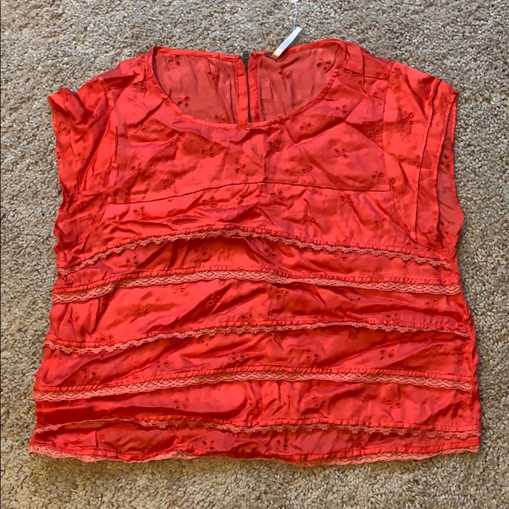 Free People Orange summer time shirt
